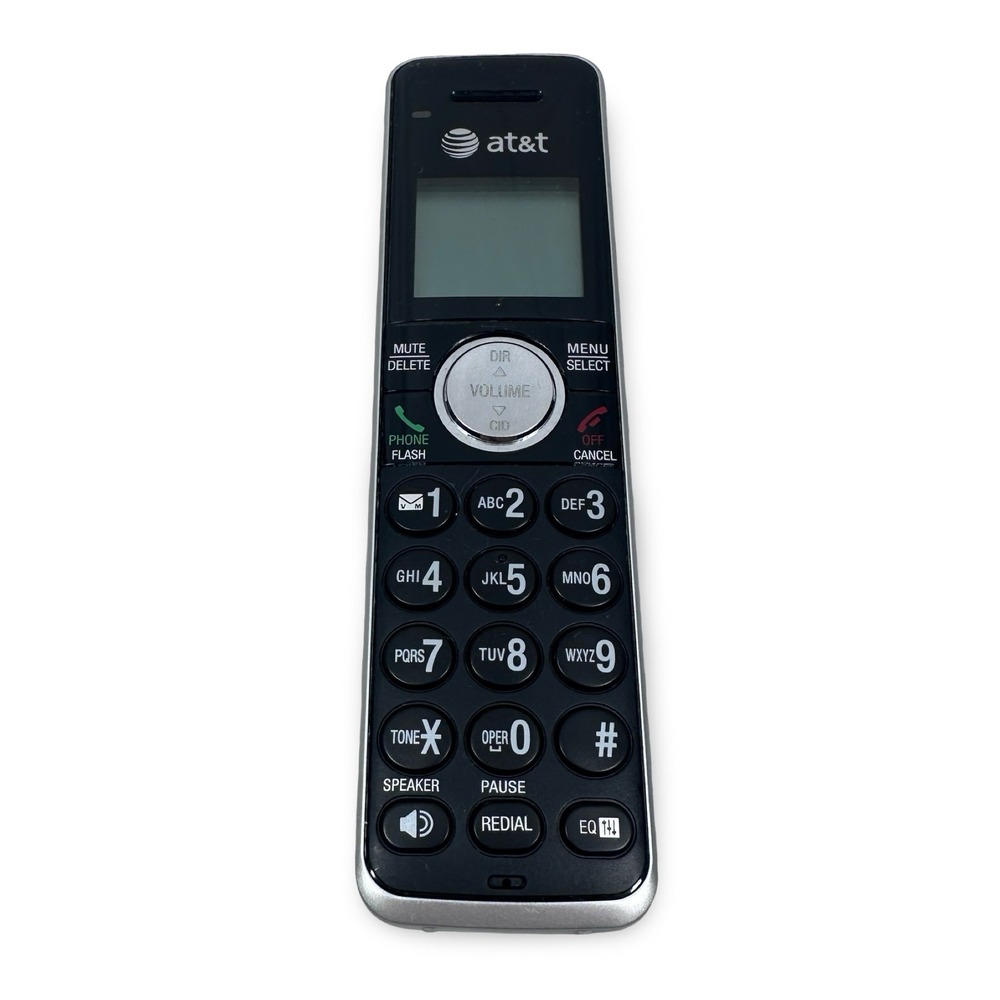 AT&T CL84202 Cordless Replacement Handset Black Silver Large Buttons BT166342